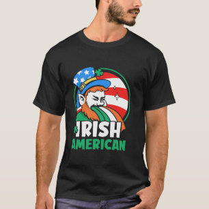 Irish American Ireland Roots Family USA Amerika T-Shirt