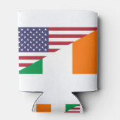 Irish American Pride US Ireland Flag Dosenkühler (Rückseite)
