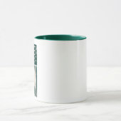 Irish American Shamrock Flaggen Kaffeetasse (Zentrum)