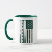 Irish American Shamrock Flaggen Kaffeetasse (Links)
