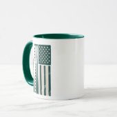 Irish American Shamrock Flaggen Kaffeetasse (Vorderseite Links)