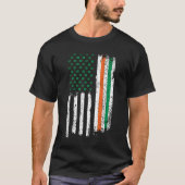Irish American Shamrock FlagUs Paddy St Patricks D T-Shirt (Vorderseite)