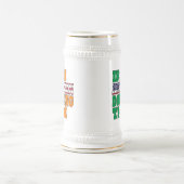 Irish American St Patricks Day Bierglas (Mittel)