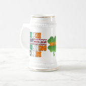 Irish American St Patricks Day Bierglas (Vorderseite Links)