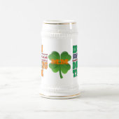 Irish American St Patricks Day Bierglas (Mittel)