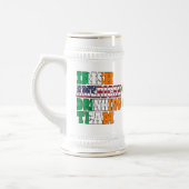 Irish American St Patricks Day Bierglas (Links)