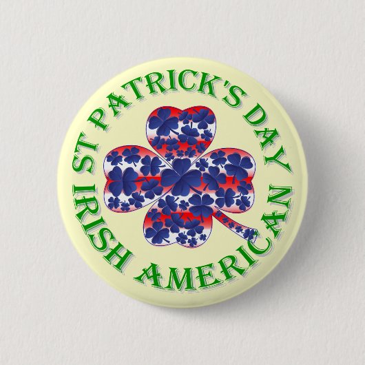 Irish American St Patrick's Day Button (Vorderseite)