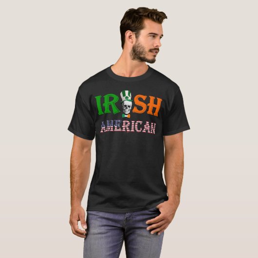 Irish American St Patrick's Day T-Shirt (Vorne ganz)