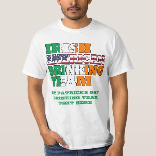 Irish American St Patricks Day T-Shirt (Vorderseite)