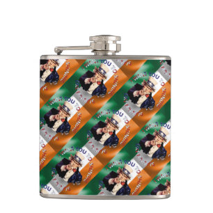 Irish American Uncle Sam Celebration Shindig Flachmann