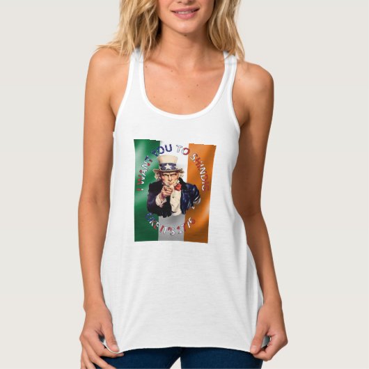 Irish American Uncle Sam Celebration Shindig Tank Top (Vorderseite)