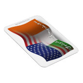 Irish-American Wave Flag Magnet (Rechte Seite)