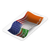 Irish-American Wave Flag Magnet (Linke Seite)