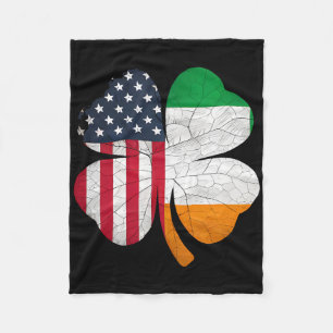 Irish-amerikanische Flagge Irland-Flagge St. Patri Fleecedecke