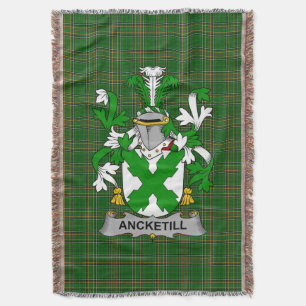 Irish Ancketill Coat of Arms Familienwappen Irland Decke