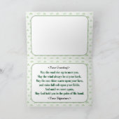 Irish Angel & Banner - Verse Inside Karte (Innenseite)
