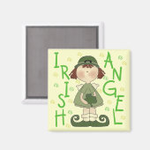 Irish Angel T - Shirt and Gifts Magnet (Vorderseite/Rückseite)