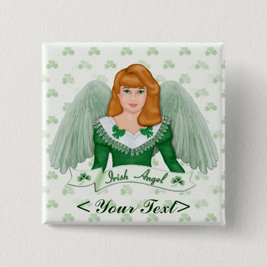 Irish Angel und Banner Button (Vorderseite)