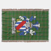 Irish Annesley Coat of Arms Familienwappen Irland Decke (Vorderseite)