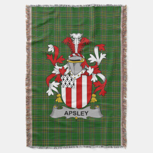 Irish Apsley Coat of Arms Familienwappen Irland Decke