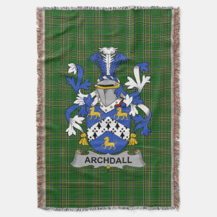 Irish Archdall Coat of Arms Familienwappen Irland Decke