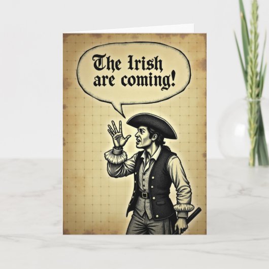Irish Are Coming Announcement Card Karte (Vorderseite)