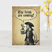 Irish Are Coming Announcement Card Karte (Gelbe Blume)