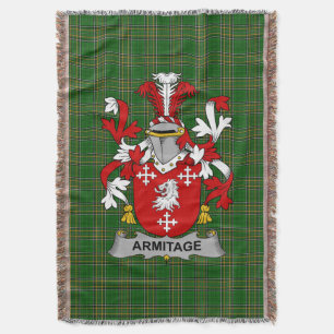 Irish Armitage Coat of Arms Familienwappen Irland Decke