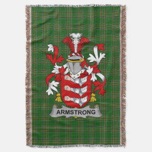 Irish Armstrong Coat of Arms Familienwappen Irland Decke