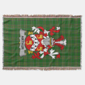 Irish Arthur Coat of Arms Familienwappen Irland Decke (Vorderseite)