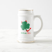 Irish As Hell St. Paddys Funny Novelty Kleeblatt