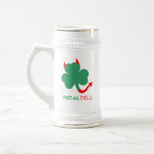 Irish As Hell St. Paddys Funny Novelty Kleeblatt Bierglas (Links)