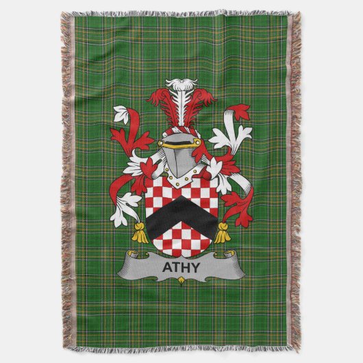 Irish Athy Coat of Arms Familienwappen Irland Decke (Vorderseite Vertikal)