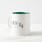 Irish Attitude Distance Zweifarbige Tasse (Vorderseite Links)
