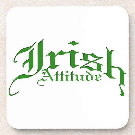 Irish Attitude Getränkeuntersetzer (Vorderseite)