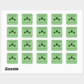 IRISH AUGT ST. PATRICK'S DAY Square Stickers (Blatt)
