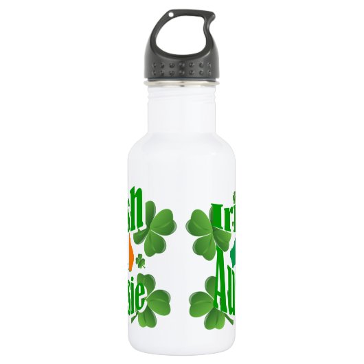 Irish aussie edelstahlflasche (Vorderseite)