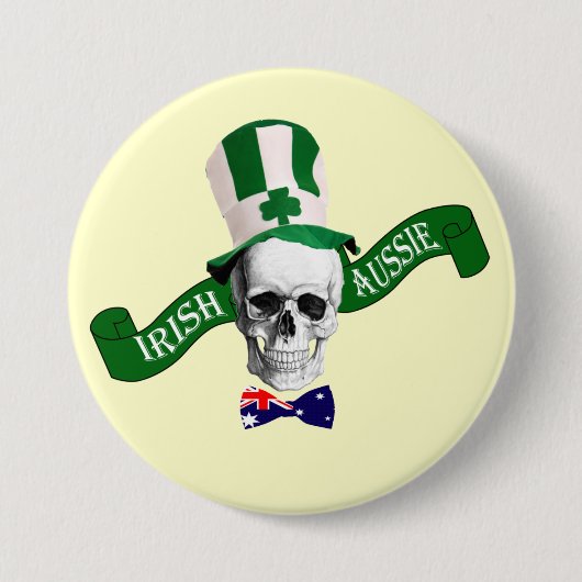 Irish Aussie St Patrick's Day Button (Vorderseite)