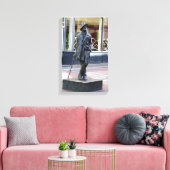 Irish Author James Joyce, Dublin-Skulpturenprint Leinwanddruck (Insitu (Wohnzimmer))