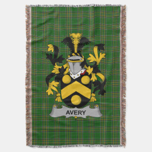 Irish Avery Coat of Arms Familienwappen Irland Decke