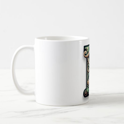 Irish B Monogram Mug Kaffeetasse (Links)