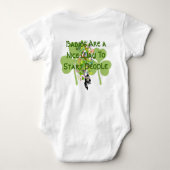 Irish Baby Babys sind eine schöne Art, Leute zu st Baby Strampler (Rückseite)