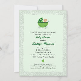 Irish Baby Buggy Shower Einladung