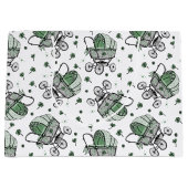 Irish Baby Carriage St Patrick's Day Baby Shower Große Geschenktüte (Vorderseite)