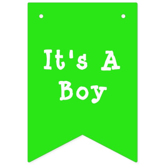 Irish Baby Leprechaun Lucky Kleeblatt Babydusche Wimpelkette (Zweite Fahne)