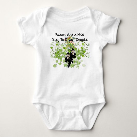 Irish Baby Leprechaun Sessing Strampler (Vorderseite)