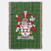 Irish Bagley oder Begley Coat of Arms Familienwapp Decke (Vorderseite Vertikal)
