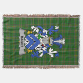 Irish Bagot Coat of Arms Familienwappen Irland Decke (Vorderseite)
