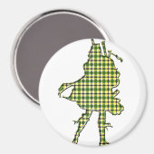Irish Bagpiper Magnet (Vorderseite/Rückseite)