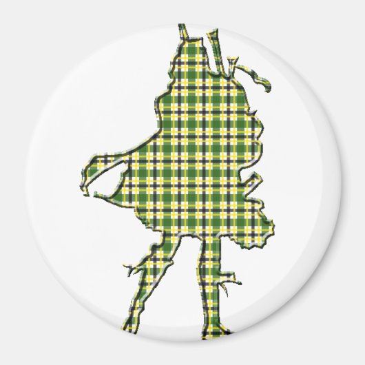 Irish Bagpiper Magnet (Vorne)